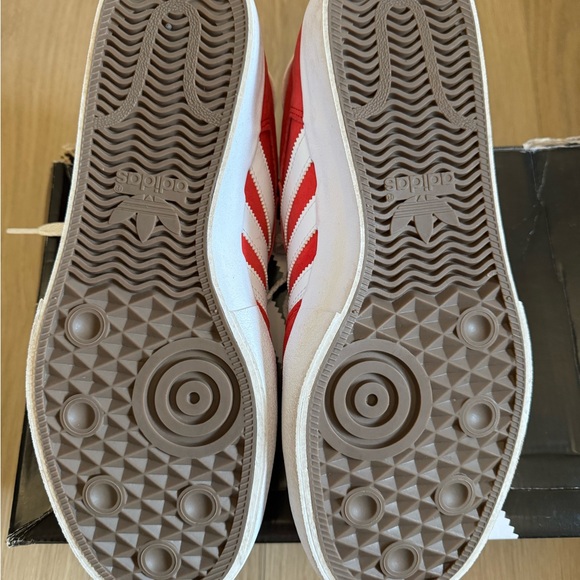 Adidas Red and White Sneakers - Picture 3 of 7